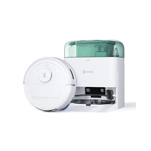 ECOVACS DEEBOT MINI Saugen/Wischen, 9.000 Pa Saugkraft, ZeroTangle 2.0, TrueMapping 2.0, 45 ℃ Heißlufttrocknung, Selbstentleerung, intelligente Tiefenreinigung, Selbstreinigung per Knopfdruck, Grün