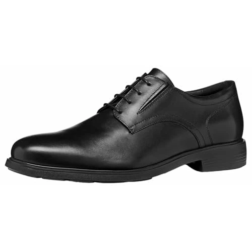 Offerta a tempo: Geox U Dublin C Derby da Uomo, Nero, 44 EU - 35% da 99.90 € a 65.25 €