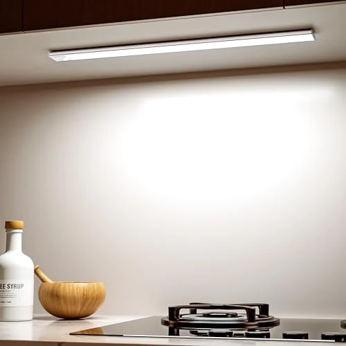 Zeitlich begrenztes Angebot: Ylatoial Schranklicht, wiederaufladbar, mit Bewegungssensor, 41 cm, 6000 K, dimmbar, LED-Nachtlicht für Küche, Schrank, Treppe, Keller, Garage von 17.99 € auf 17.99 € (0.00% Rabatt)
