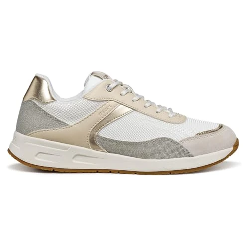 Offerta a tempo: Geox Donna D BULMYA A Sneakers Papyrus/White 41_EU - 45% da 89.90 € a 49.09 €