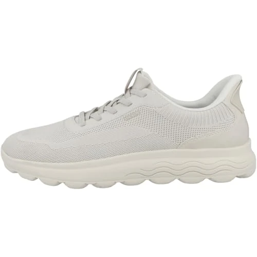 Geox U SPHERICA Plus A Sneaker, off White, 42 EU
