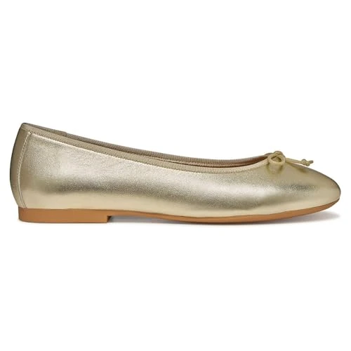 Offre limitée : Geox Femme D New Palmaria F Ballet Flat, Lt Gold Cream, 40 EU de 99.90 € à 59.00 € (41% de remise)
