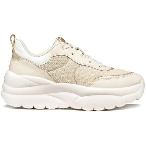 Oferta limitada: Geox Zapatillas D XTORS B para Mujer, Papyrus/LT Gold, 37 EU de 129.90 € a 97.85 € (ahorro 25%)
