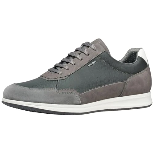 Offerta a tempo: Geox Scarpe da Ginnastica da Uomo, U Avery B, Grigio Scuro, 45 EU - 40% da 89.90 € a 53.94 €