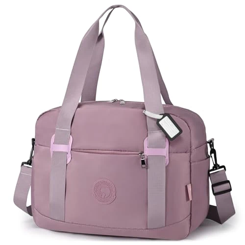 Limited-time offer: BAGZY 25L Ryanair Cabin Bags 40x30x20 Under Seat Foldable Travel Duffel Bag Nylon Travel Holdall Hand Luggage Case Waterproof Carry on Luggage Flight Bags for Weekend Sport Gym Women Men Pink from 17.99 £ to 15.29 £ (save 15%)
