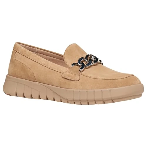 Oferta limitada: Geox Mujer D FLEXTRIDE A Mocasin, Beige, 38 EU de 109.90 € a 92.69 € (ahorro 16%)