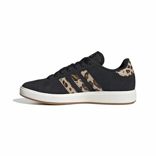 adidas Women's Grand Court Base 00s Shoes, core Black/Dark Brown/Bronze strata, 7.5 UK