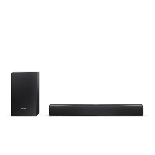 Oferta ograniczona: Sharp HT-SBW121 Soundbar 2.1 Slim z bezprzewodowym subwooferem, Bluetooth z HDMI ARC/CEC, 240W, cyfrowy optyczny dźwięk, AUX, USB Playback, 55 cm, kolor czarny z 105.74 EUR na 105.74 EUR (znizka 0%)