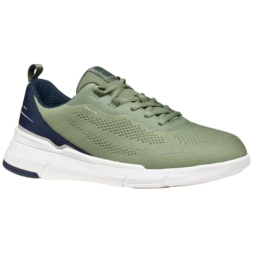 Offerta a tempo: Geox Scarpe da Ginnastica U VITTOUR B, da Uomo, Colore Verde Oliva/Blu Navy, 46 EU - 22% da 99.90 € a 77.50 €