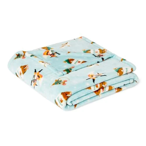 Limited-time offer: Amazon Basics Ultra-Soft Fleece Children's Cosy Throw Blanket, 127 x 152 cm, Forest Friends from 11.54 GBP to 9.59 GBP (save 17%)