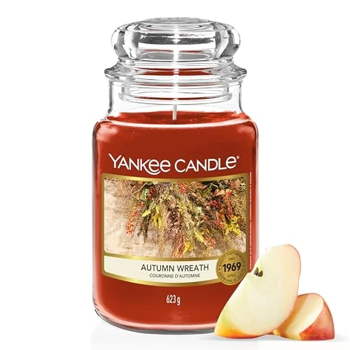 Offerta a tempo: Yankee Candle Scented Candle | Candela in giara grande della Ghirlanda Autunnale | Candele a lunga combustione: fino a 150 ore | Regali perfetti per le donne - 43% da 34.90 € a 19.99 €