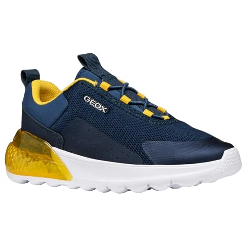Offerta a tempo: Geox J Activart IlLUMINUS Sneaker, Navy/Yellow, 27 EU - 43% da 59.90 € a 34.14 €