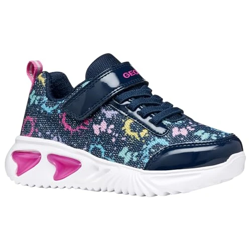 Zeitlich begrenztes Angebot: Geox JUNIOR Girl J Assister Girl B Sneakers Blue/Multicolor 24_EU von 39.95 € auf 34.95 € (13% Rabatt)