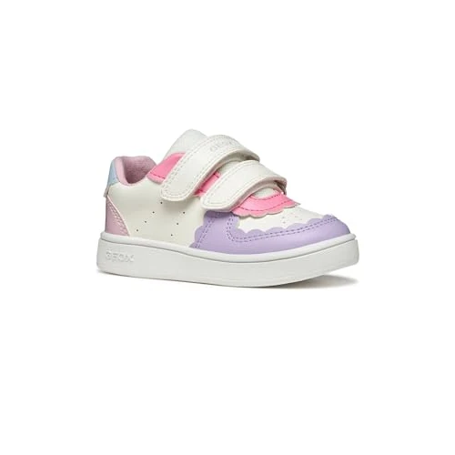 Oferta limitowana: Geox Niemowlęta B ECLYPER Girl A Sneaker, Optic White/LT Lilac, 23 EU z 173.04 zł na 173.04 zł (oszczędź 0.00%)