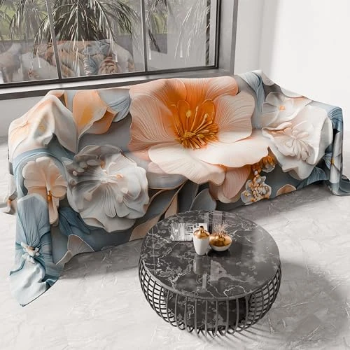 Offerta a tempo: PETTI Artigiani Italiani - Telo Arredo in Microfibra, Copritutto, Copridivano 180x270 cm, Fantasia Floreale 05 20 | Telo Protettivo Lavabile, Copriletto e Copritavolo Multiuso per Divani - 41% da 32.90 € a 19.26 €