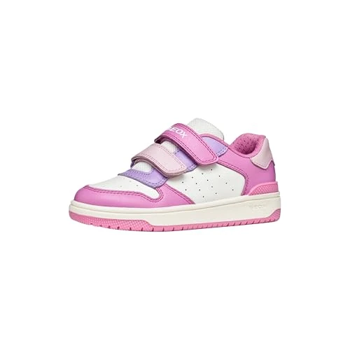 Limited-time offer: Geox J WASHIBA Girl B Trainers, DK Pink/Lilac, 28 EU from 36.50 £ to 36.50 £ (save 0.00%)