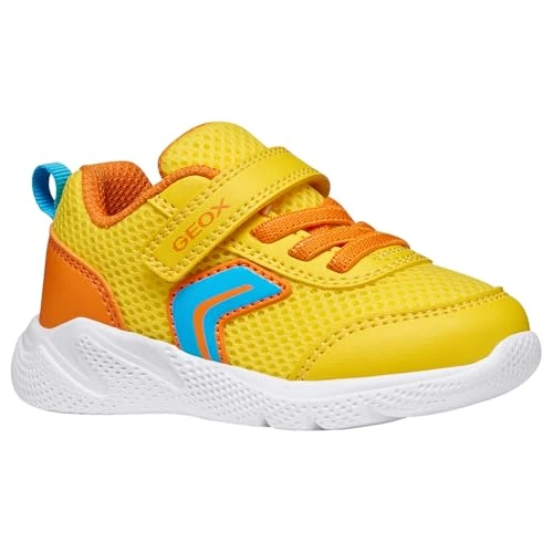 Geox Chłopięce B Sprintye Boy C Sneaker, żółty pomarańczowy, 27 EU