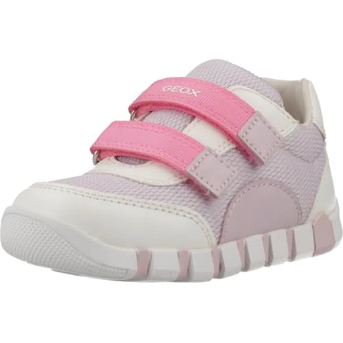 Offerta a tempo: Geox B Lupidoo Girl A, Scarpe Primi Passi Bimba 0-24, White Purple, 21 EU - 40% da 49.90 € a 29.94 €