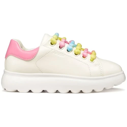 Offerta a tempo: Geox J PUFFYPOP Girl A Sneaker, Bianco/Rosa, 37 EU - 0.00% da 38.99 € a 38.99 €