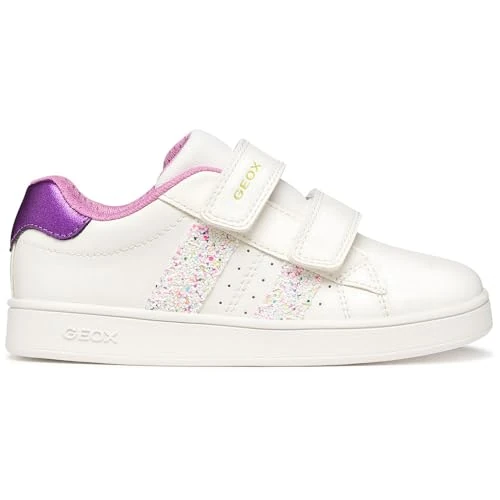Offerta a tempo: Geox J ECLYPER Girl A Sneaker, Bianco/Multicolore, 25 EU - 34% da 44.90 € a 29.51 €