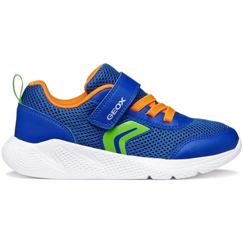 Tijdelijke aanbieding: Geox J Sprinty Boy A Sneaker, blauw/oranje, 39 EU van 50.05 € naar 38.74 € (22.6% korting)