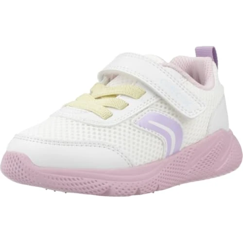 Offerta a tempo: Geox Scarpe da Ginnastica B SPRINTYE Girl D, Bianco/Rosa, 20 EU - 15% da 39.90 € a 33.99 €