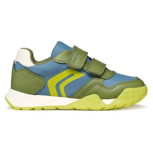 Oferta limitada: Geox J RANN-E Boy A Zapatillas Avio/LT Green, Talla 28 EU de 49.90 € a 39.95 € (ahorro 20%)