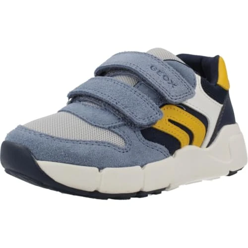 Geox Baby Boys' B Flexyper Mini Boy Trainers, Sky Yellow, 5 UK