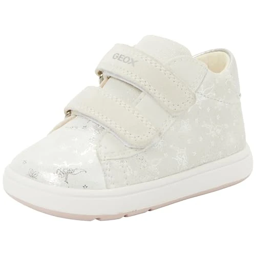 Oferta limitowana: Geox Niemowlęta dziewczynka B BIGLIA Girl C Sneakers, białe/srebrne, 23 EU z 172.92 zł na 160.66 zł (oszczędź 7.09%)
