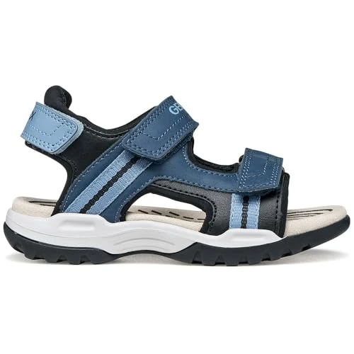 Oferta limitada: Geox J Borealis Boy A Sandal, Denim/Black, 39 EU de 59.90 € a 59.90 € (ahorro 0.00%)