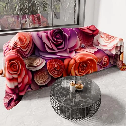 PETTI Artigiani Italiani - Sprei voor eenpersoonsbed, lente, zomer, lichte deken, eenpersoonsbed, sprei, bloemenpatroon, 05-17, 100% Made in Italy