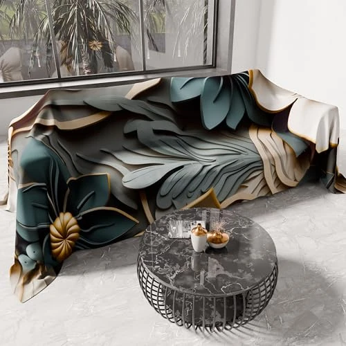 Offerta a tempo: PETTI Artigiani Italiani - Telo Arredo in Microfibra, Copritutto, Copridivano 180x270 cm, Fantasia Floreale 05 8 | Telo Protettivo Lavabile, Copriletto e Copritavolo Multiuso per Divani - 23% da 32.90 € a 25.44 €