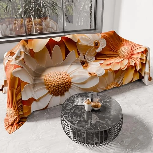 Oferta limitada: PETTI ARTIGIANI ITALIANI - Cubresofá Multiuso de Microfibra Antimanchas, Diseño 05 Floral 2, Lavable y Protector para Sofá, Colcha y Cubremesa – 180x270 cm - Made in Italy de 69.90 € a 29.90 € (ahorro 57.22%)