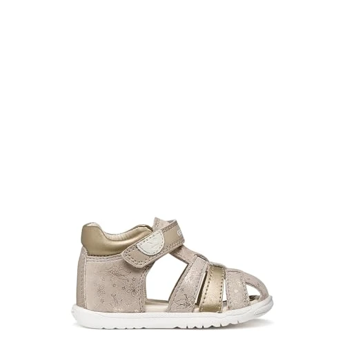 Offre limitée : Geox B Macchia Gir Sandales pour bébé fille, beige/platine, 19 EU de 42.00 € à 42.00 € (0.00% de remise)