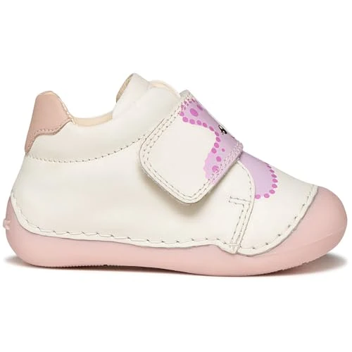 Limited-time offer: Geox Baby Girls' B TUTIM B Trainers, White/Rose, 18 EU from 29.70 £ to 29.70 £ (save 0.00%)