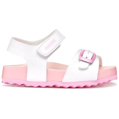 Offerta a tempo: Geox Sandali da bambina B CHALKI Girls, bianco/rosa, 24 EU - 39% da 44.90 € a 27.60 €