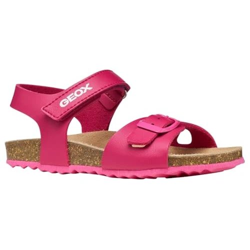 Oferta limitada: Geox J Adriel Girl C, Sandalias Niñas, Dk Fucsia, 32 EU de 45.02 € a 45.02 € (ahorro 0.00%)