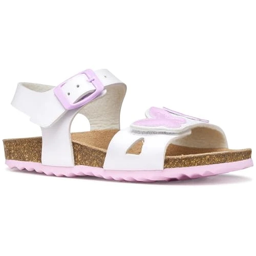 Offerta a tempo: Geox J Adriel Girl A Sandal, bianco/rosa, 37 EU - 41% da 57.90 € a 33.99 €