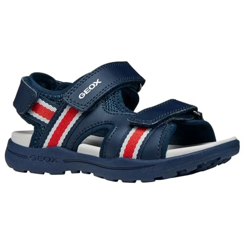 Offerta a tempo: Geox J Vaniet Boy B Sandal, blu navy/rosso, 37 EU - 7% da 36.69 € a 33.99 €