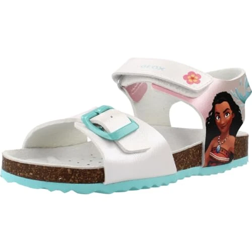 Zeitlich begrenztes Angebot: Geox JUNIOR GIRL J ADRIEL GIRL G SANDALS WHITE/WATERSEA 24_EU von 49.95 € auf 32.20 € (36% Rabatt)