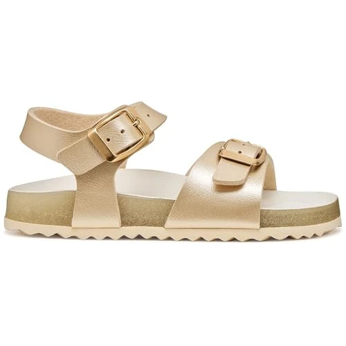 Offerta a tempo: Geox J Adriel Girl I Sandal, Platinum, 24 EU - 25% da 44.90 € a 33.66 €