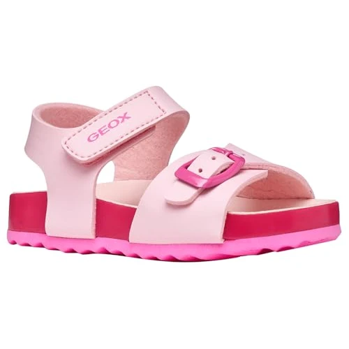 Zeitlich begrenztes Angebot: Geox Jungen Mädchen B CHALKI Girl Sandal, LT PINK/Fuchsia, 26 EU von 44.95 € auf 34.37 € (24% Rabatt)