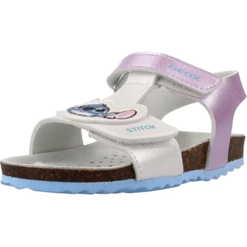 Offerta a tempo: Geox Sandali da bambina B CHALKI Girl Silver/Sky, 26 EU - 34% da 49.90 € a 32.79 €
