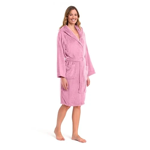 Limited-time offer: Caleffi Men's Bathrobe in Cotton Terry Towelling with Hood – Soft and Absorbent, Quick-Drying from 31.44 £ to 31.44 £ (save 0.00%)