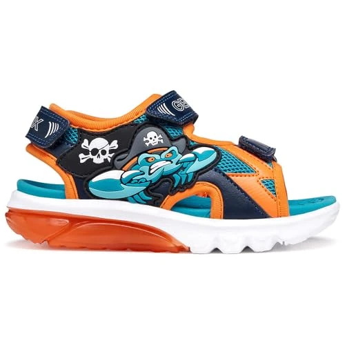 Offerta a tempo: Geox J CIBERDRON B Sandal, petrolio/arancione, 29 EU - 0.00% da 38.93 € a 38.93 €