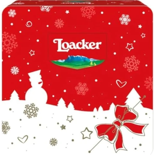 Offerta a tempo: Loacker, Best of Moments Winter 307,5g, Latta Regalo, 34 Wafer Vari Gusti | Idea Regalo con Mix di Wafer al Cioccolato in Formato Mini, Party Box in Latta con 34 Cioccolatini Monoporzione - 30% da 18.19 € a 12.73 €