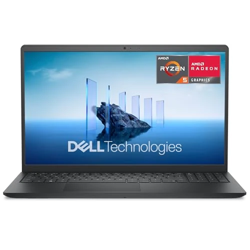 Dell s Laptop 15.6 FHD Display, AMD Ryzen 5-7520U, 8 GB LPDDR5 RAM, 512 GB SSD, AMD Radeon 610M, Windows 11 Home - Plastic BLK