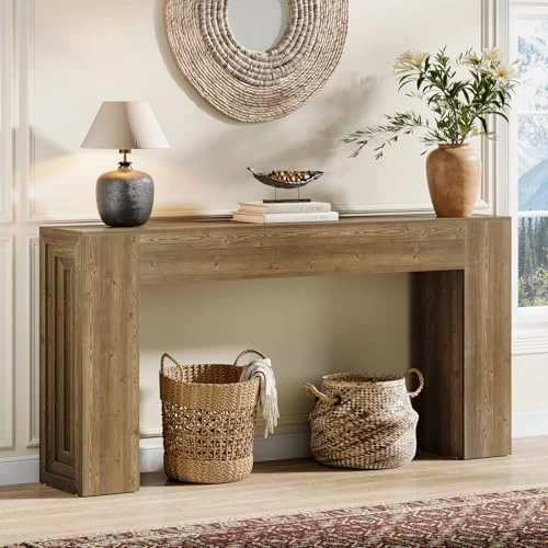 Offerta a tempo: Tribesigns Tavolo consolle lungo 160 cm, ingresso rettangolare tavolo da corridoio dietro il divano, divano stretto lungo dietro il divano per soggiorno, corridoio, ingresso, foyer - 46% da 139.99 € a 75.99 €