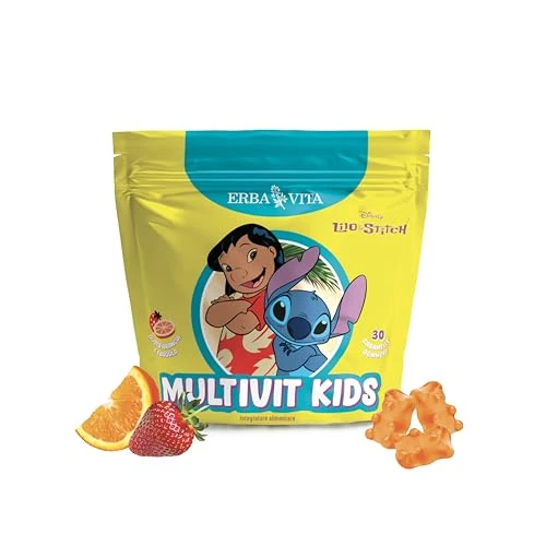 Offerta a tempo: Erba Vita - Multivit Kids-  Integratore Alimentare per Bambini - 30 Gummies — 35% da 8,90 € a 5,75 €