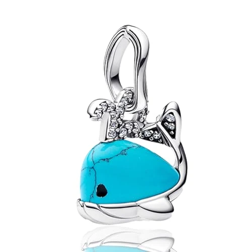 Offerta a tempo: Rimgoris Colgantes de Abalorios Turquoise Blue Whale Pendant Charms Originales Plata de Ley 925 con Circonita Cúbica para Europeo Pulseras Brazaletes Collares para Mujer Temporada de graduaciones - 52% da 20.99 € a 9.99 €